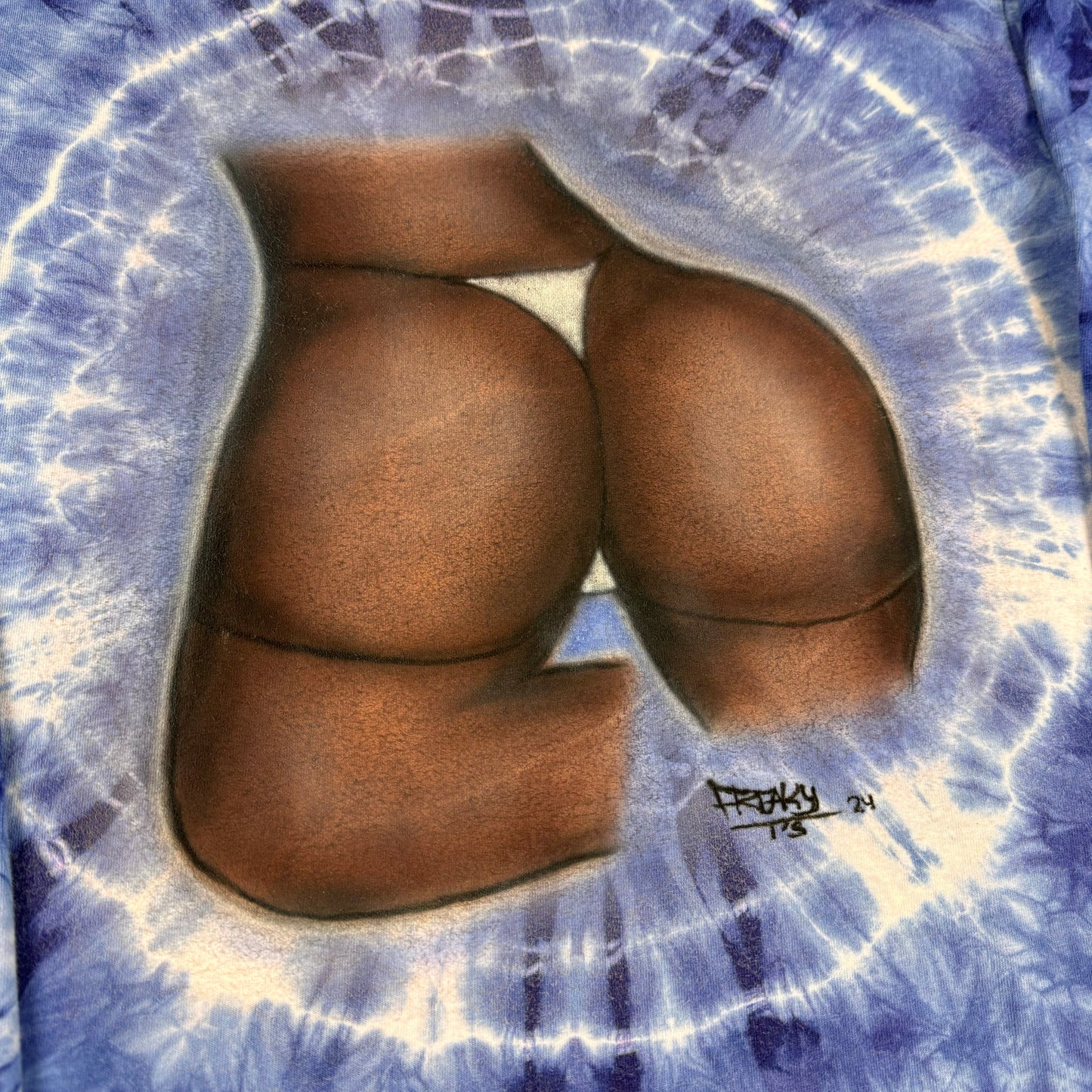 Tie Dye Booty Longsleeve tee (M)