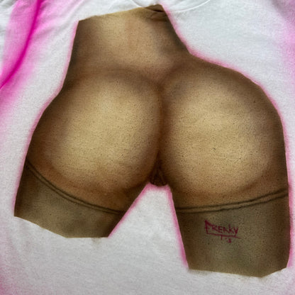 Pink Booty tee (L)
