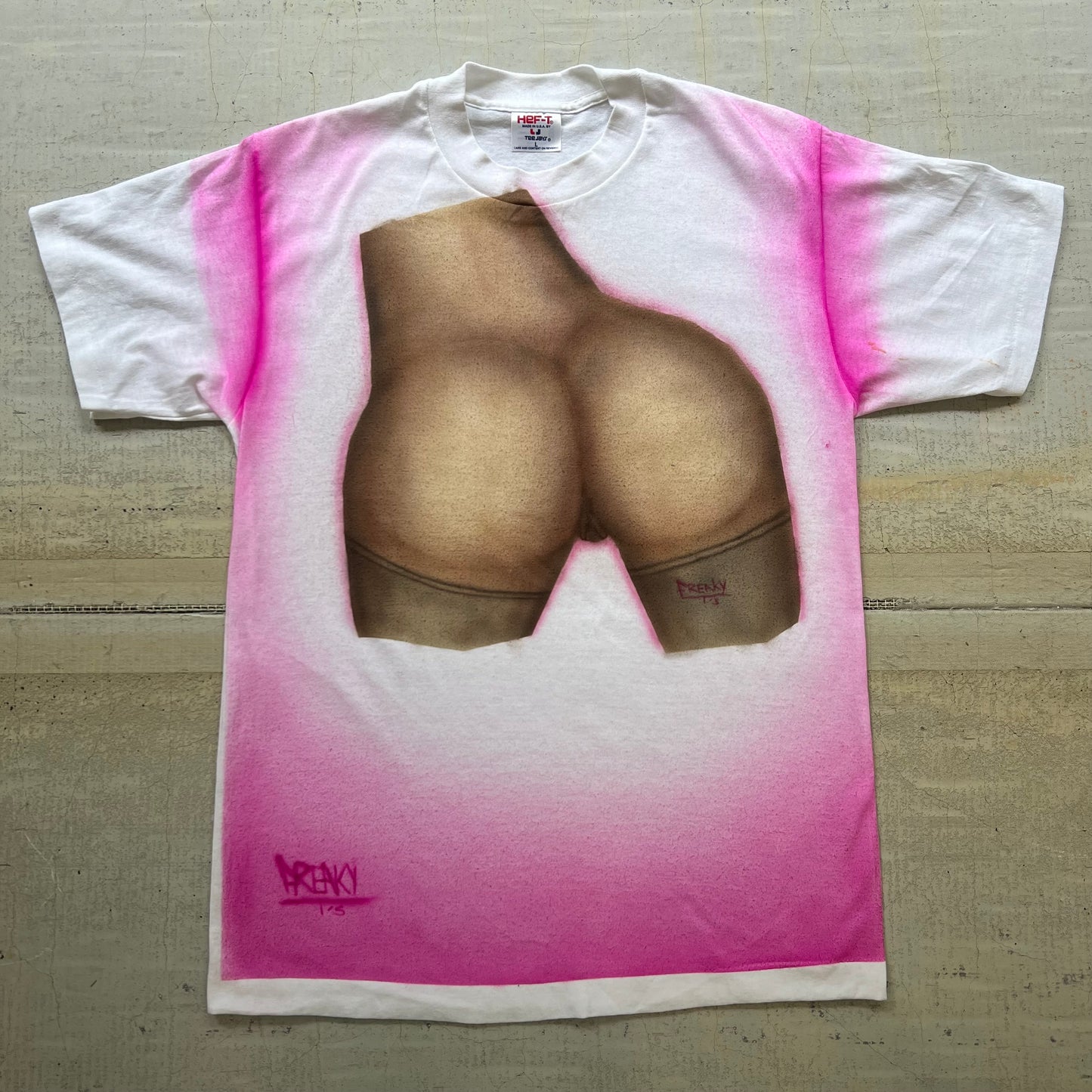 Pink Booty tee (L)